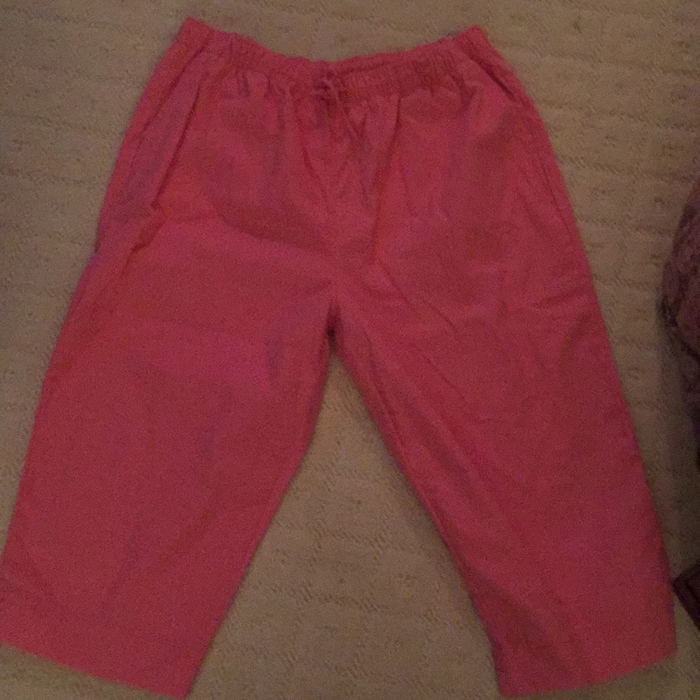 Coral colored capris